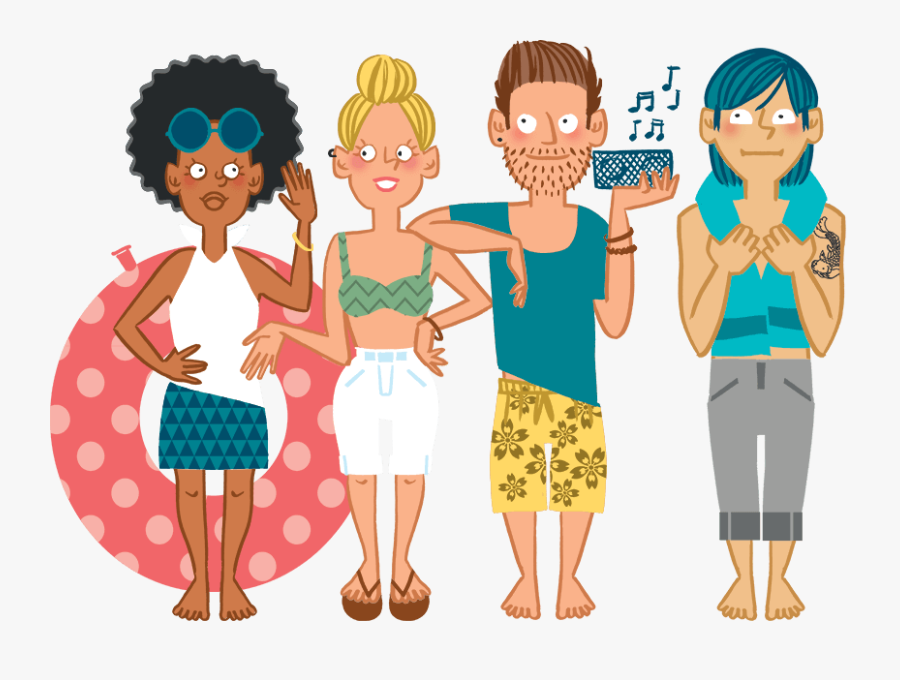 Potos Family - Cartoon, Transparent Clipart