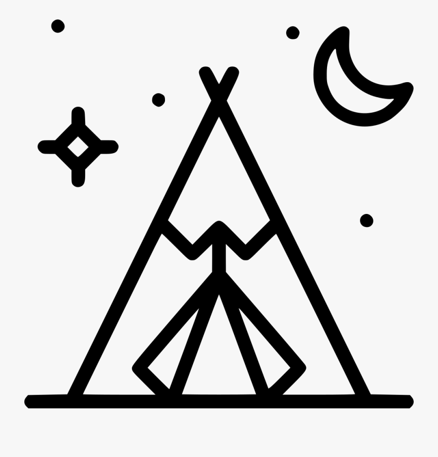 Sign Svg Native American - Tipi Png, Transparent Clipart