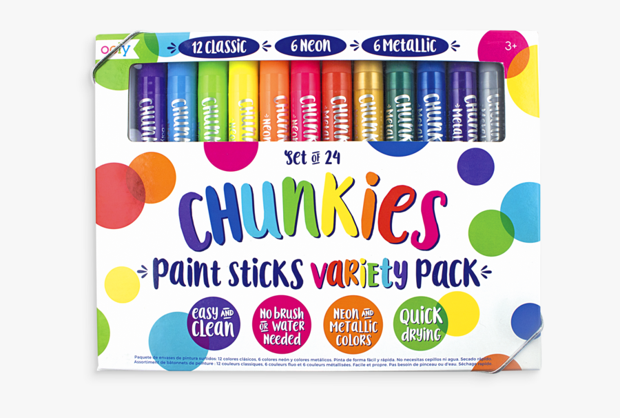 Chunkies Paint Sticks - Ooly Chunkies Paint Sticks, Transparent Clipart