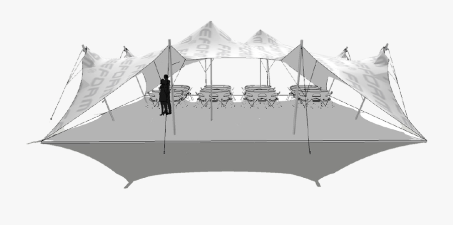 Clip Art Freeform Tents Stretch For - Canopy, Transparent Clipart