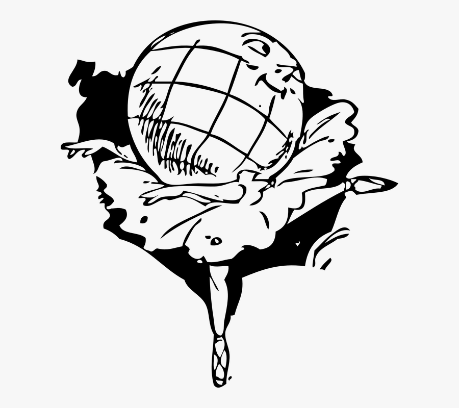 Bailarina En Un Mundo, Transparent Clipart