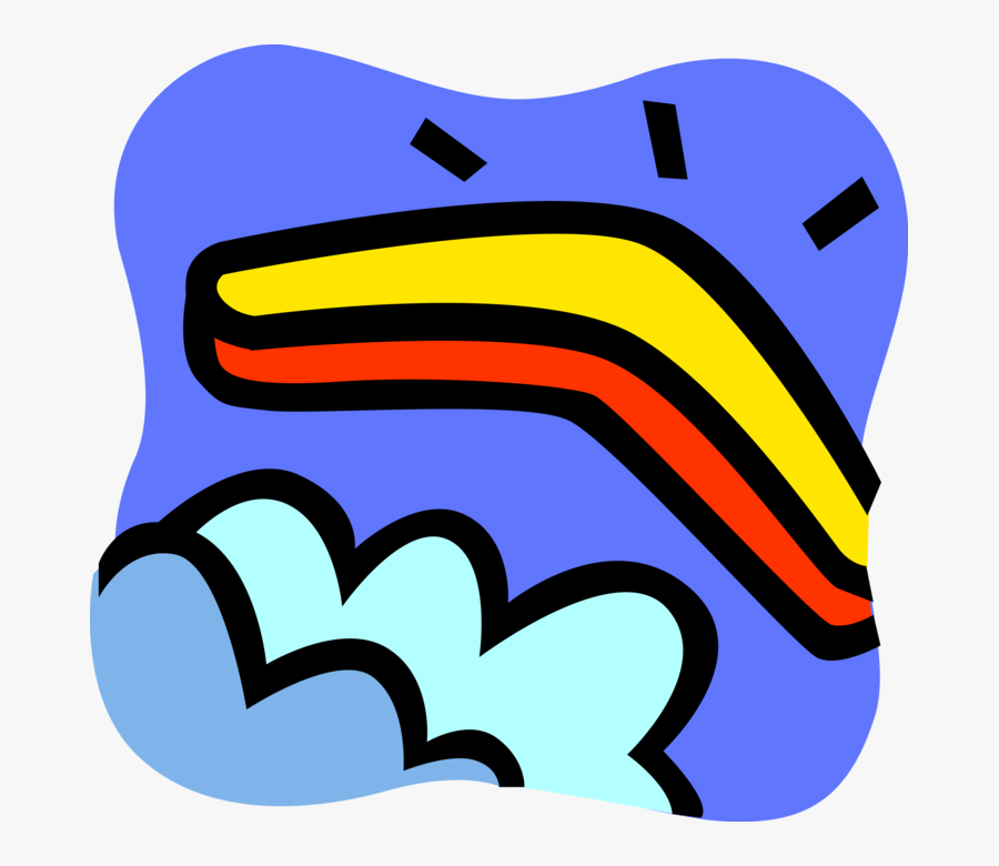 Vector Illustration Of Australian Boomerang Used By, Transparent Clipart