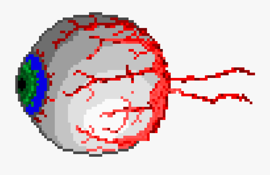 Terraria Eye Of Cthulhu Pixel Art, Transparent Clipart