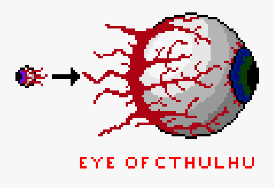 Terraria Eye Of Cthulhu Sprite, Transparent Clipart