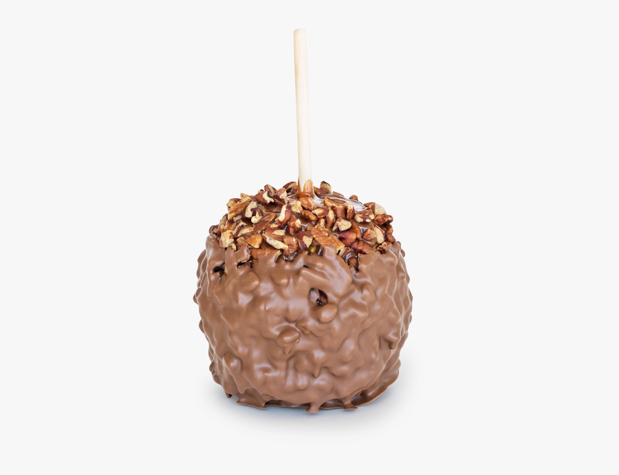 Chocolate Pecan Specialty Gourmet Caramel Apple - Birthday Cake, Transparent Clipart