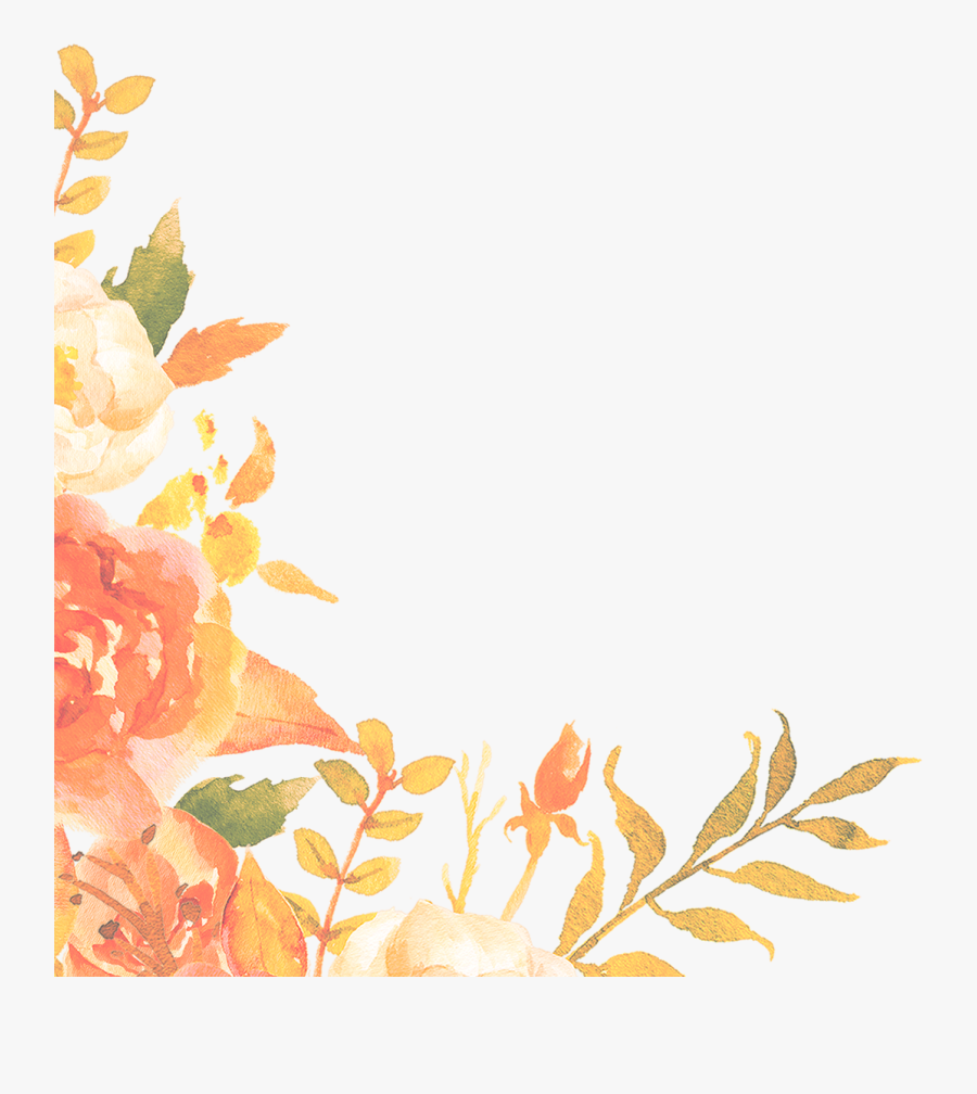 Clip Art Freeuse Enrolment Hello Happiness - Peach Flower Border Png, Transparent Clipart