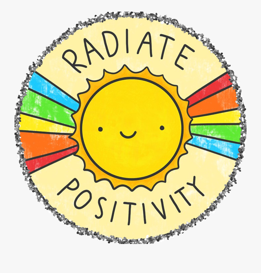 #positive #sun #yellow #summer #vsco #cute #rainbow - Radiate Positivity, Transparent Clipart