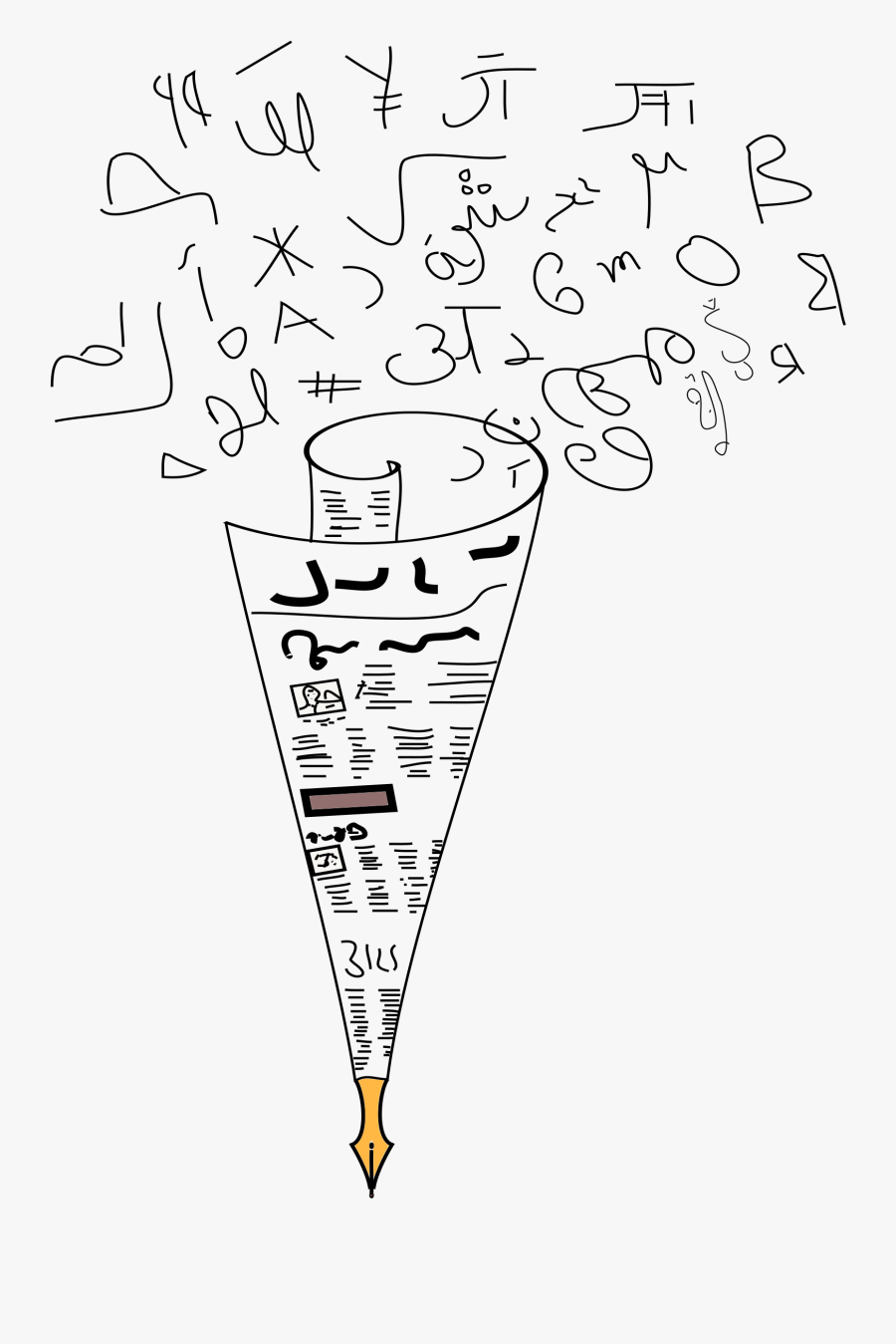 This Free Icons Png Design Of Paper Pen - Clip Art, Transparent Clipart