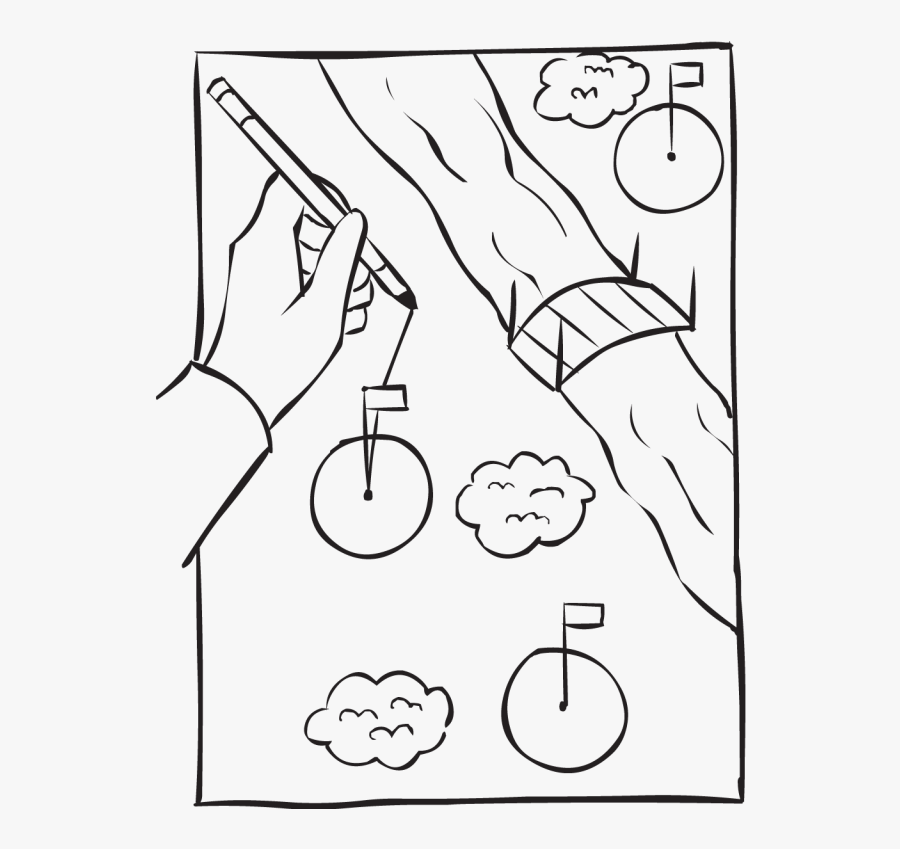 Poem Clipart Pen And Paper - Line Art, Transparent Clipart