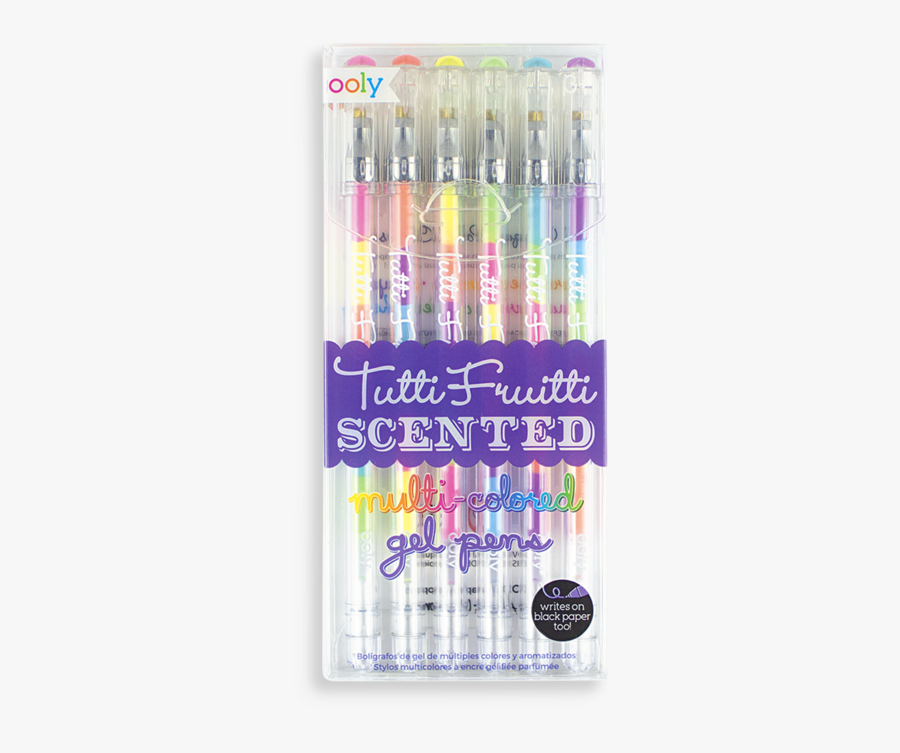 Clip Art Pens That Write On Black Paper - Multi Coloured Gel Pens, Transparent Clipart
