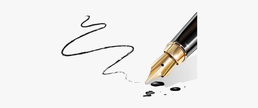 Drawing Lipstick Writing - Logo Fountain Pen Png, Transparent Clipart