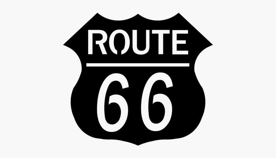 Route 66 Metal Sign"
 Class= - Sign, Transparent Clipart