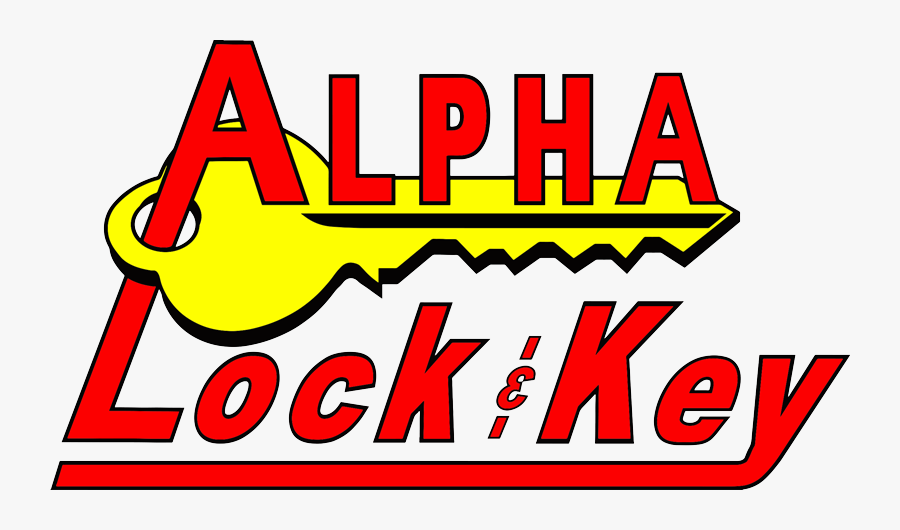Alpha Lock & Key, Transparent Clipart