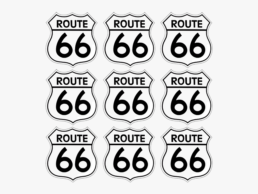Route 66, Transparent Clipart
