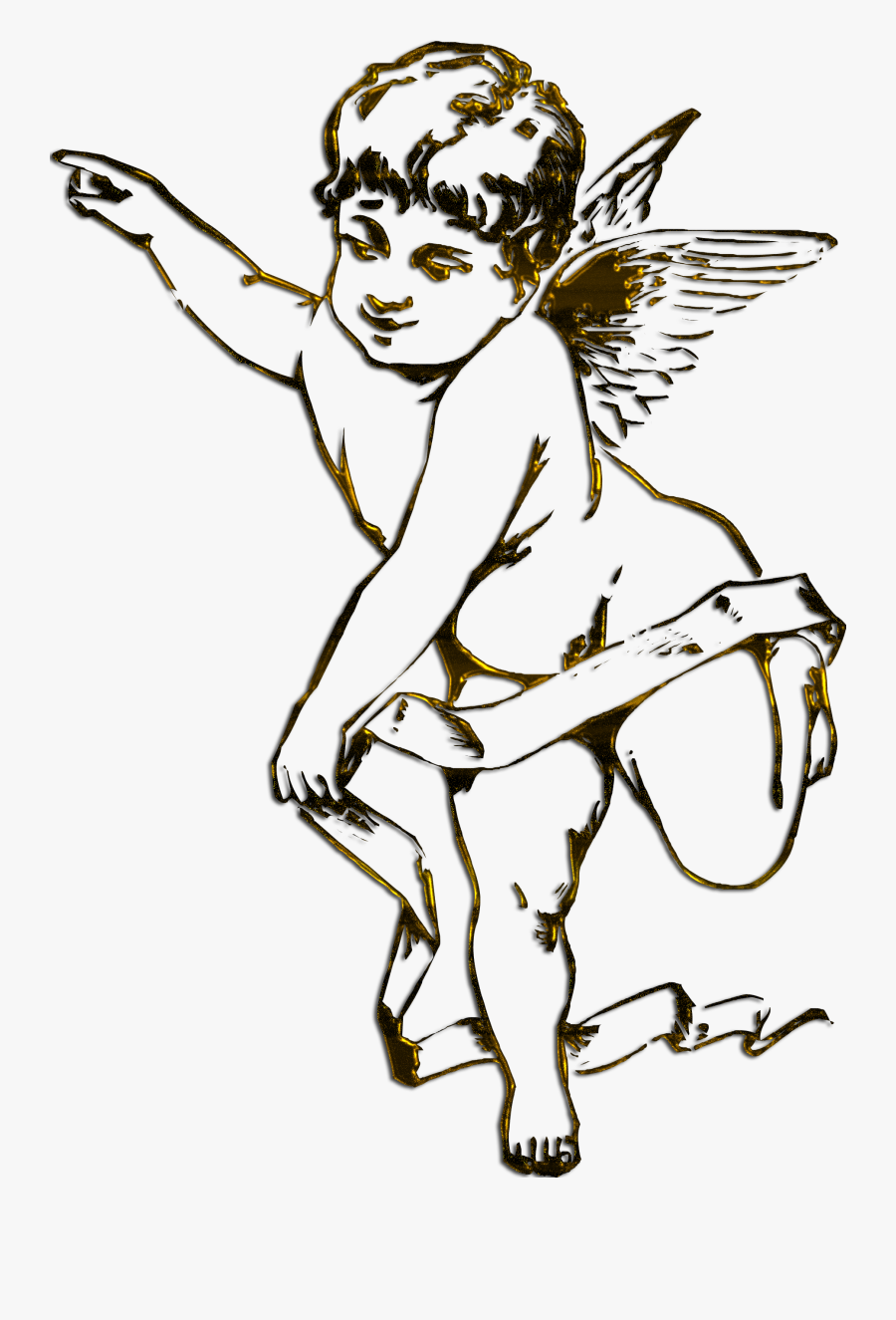 Clip Art How To Draw A Cherub - Cherub Angel Clip Art, Transparent Clipart