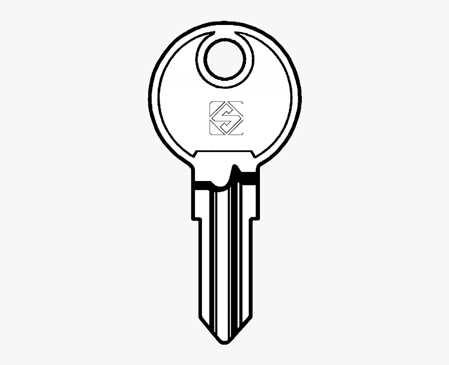 Silca Pj1 Metal Head Blank To Suit Pj - Drawing, Transparent Clipart