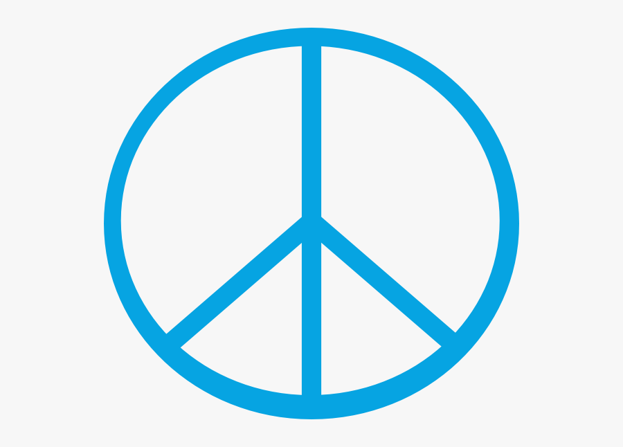 Peace Sign Line Drawing, Transparent Clipart