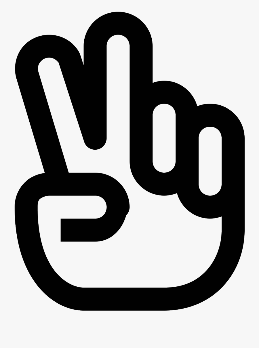 Transparent Peace Hand Clipart - Vector Peace Sign Icon, Transparent Clipart