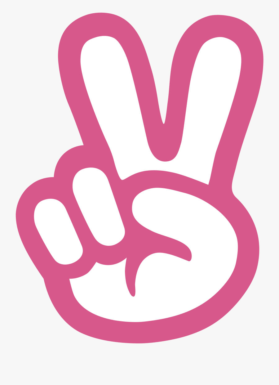 Finger Peace Sign Svg, Transparent Clipart