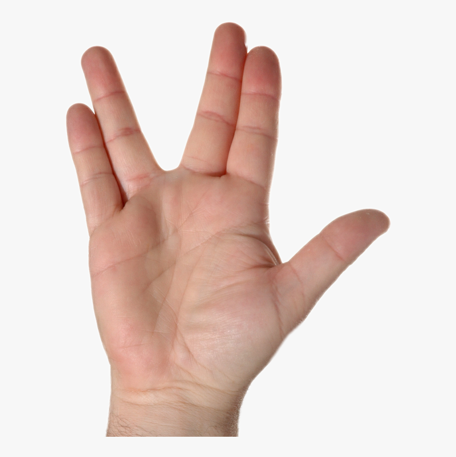 Transparent Peace Hand Clipart - Live Long And Prosper Png, Transparent Clipart