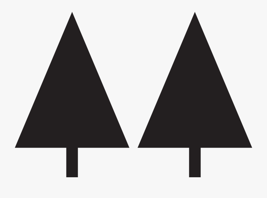 Trees Fir Christmas Tree Free Picture - Christmas Tree Stencil Triangle, Transparent Clipart