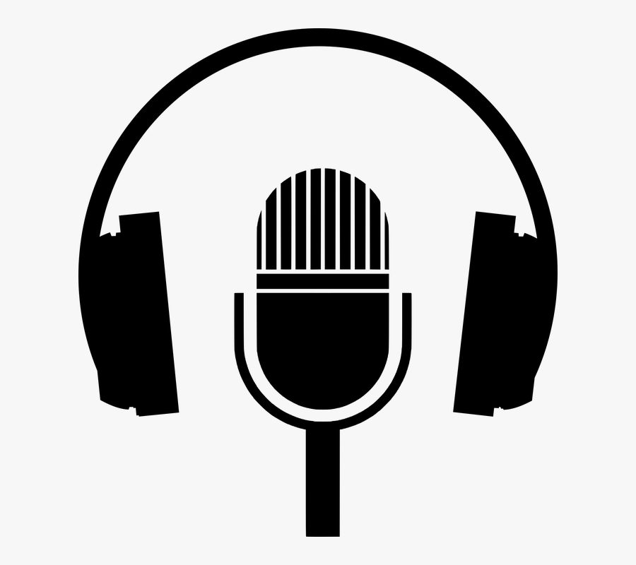 Headphones, Microphone, Record, Music, Sound, Audio - ميكروفون ثيم, Transparent Clipart