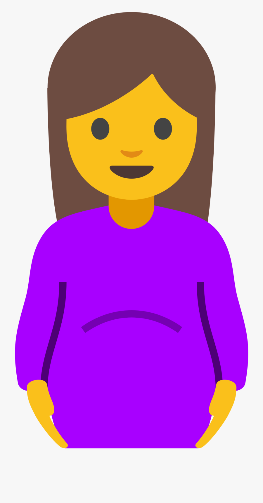 Pregnant Emoji Png, Transparent Clipart