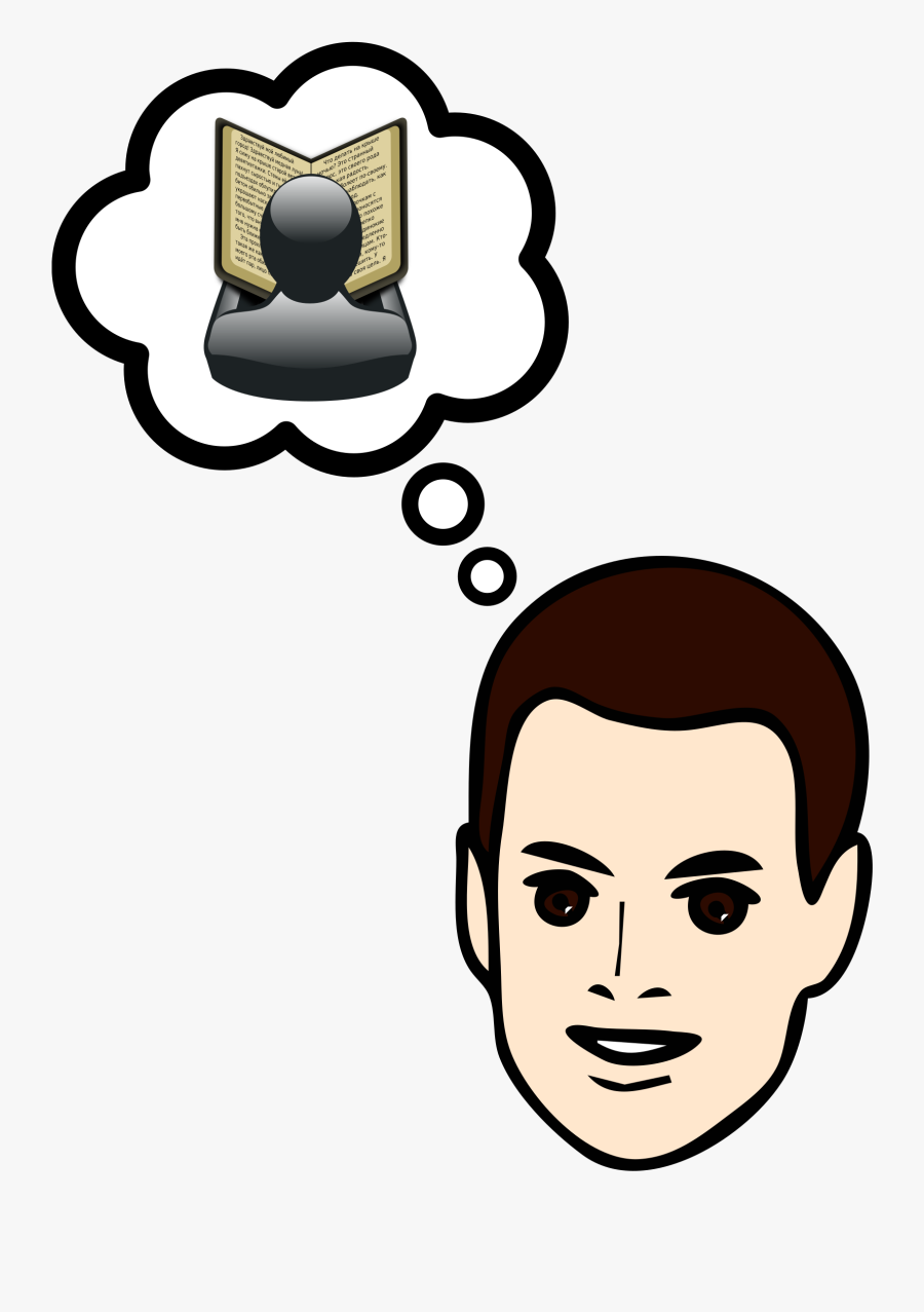 Thinking About Reading Clip Arts - Transparent Background Thought Bubble Png, Transparent Clipart