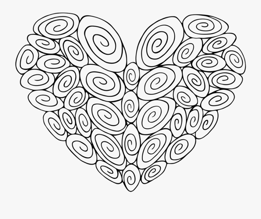 40 Swirls For 40 Steps Toward A Goal That Matters To - Love, Transparent Clipart