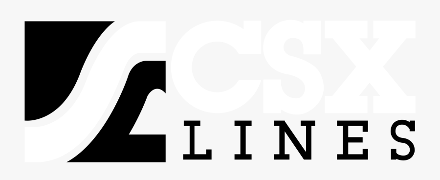 Csx Lines Logo Black And White, Transparent Clipart