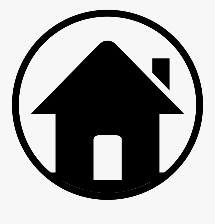 Art,clip Art,black And White,logo,graphics - Homepage Icon Png, Transparent Clipart