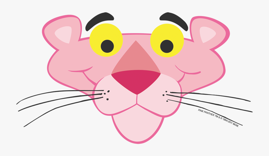 Panther Face Png - Pink Panther Cartoon Head, Transparent Clipart