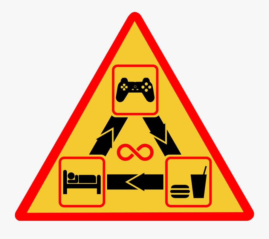 Gamer, Geek, Video Game, Sign, Fan, Icon, Fan Art - Traffic Sign, Transparent Clipart
