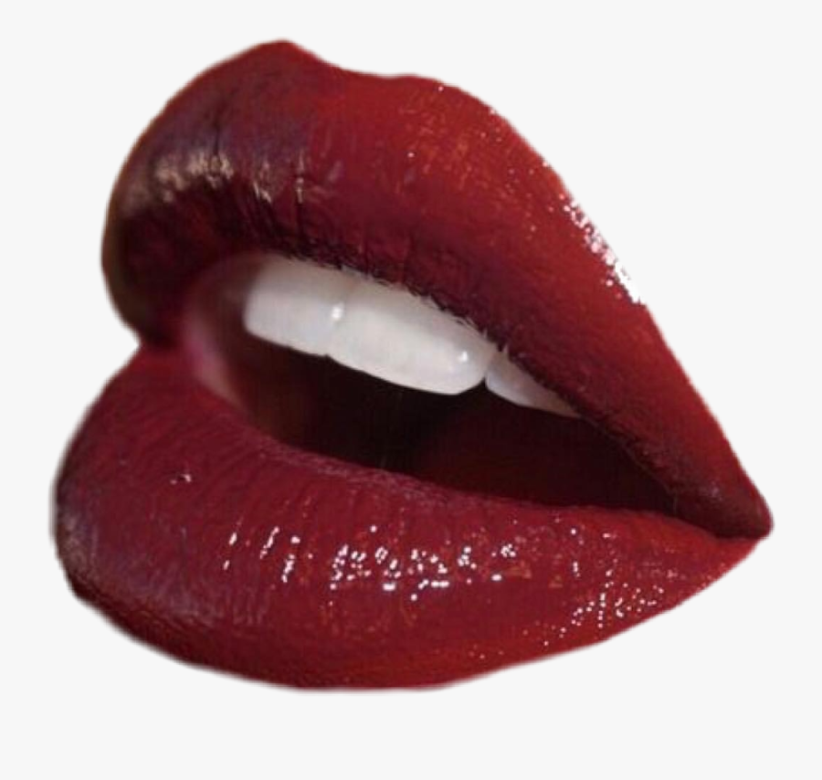 Gold Lips Png - - Aesthetic Lips Png, Transparent Clipart