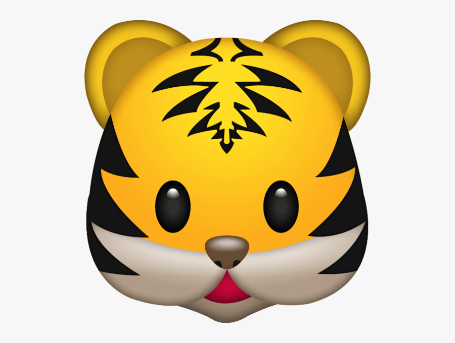 Tiger Emoji, Transparent Clipart