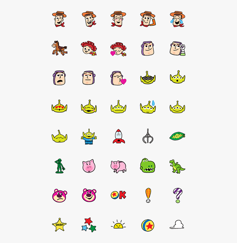 玩具 總動員 表情 貼, Transparent Clipart