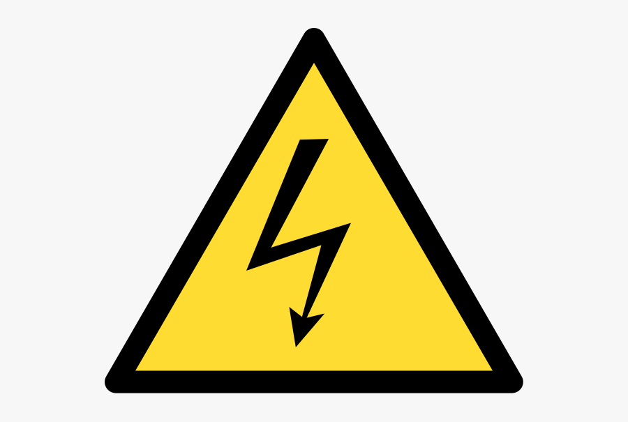 High Voltage Warning Sign - Warning Signs Electric Shock, Transparent Clipart