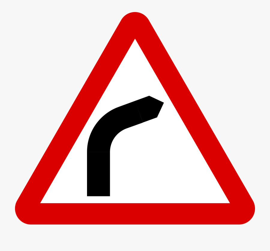Gravel Road Road Sign, Transparent Clipart
