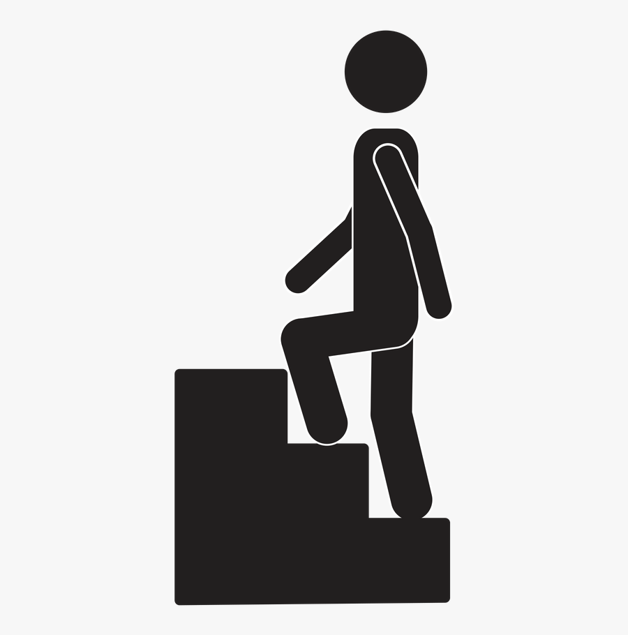Transparent Walking Silhouette Png - Stairs Vector Png, Transparent Clipart