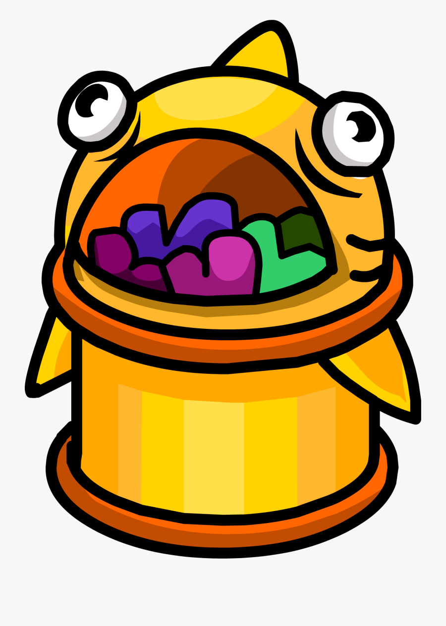 Club Penguin Wiki - Club Penguin Trash Can, Transparent Clipart