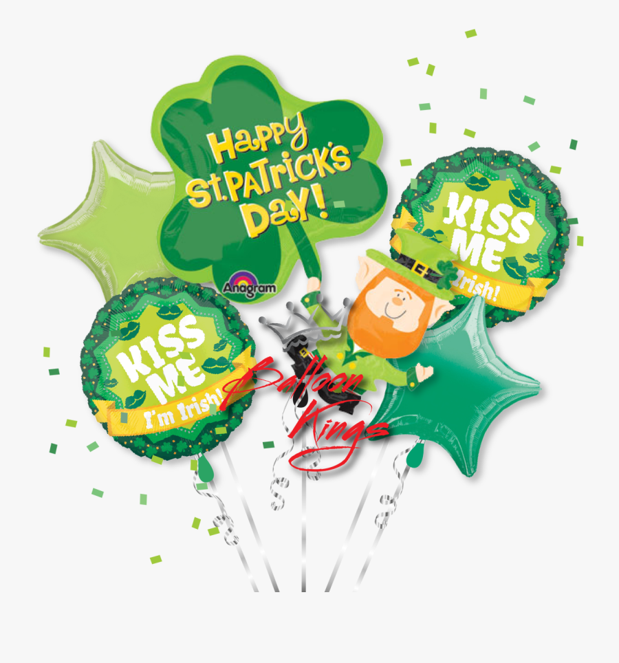 Happy St Patricks Day Bouquet - Shamrock St Patrick's Day Leprechaun, Transparent Clipart