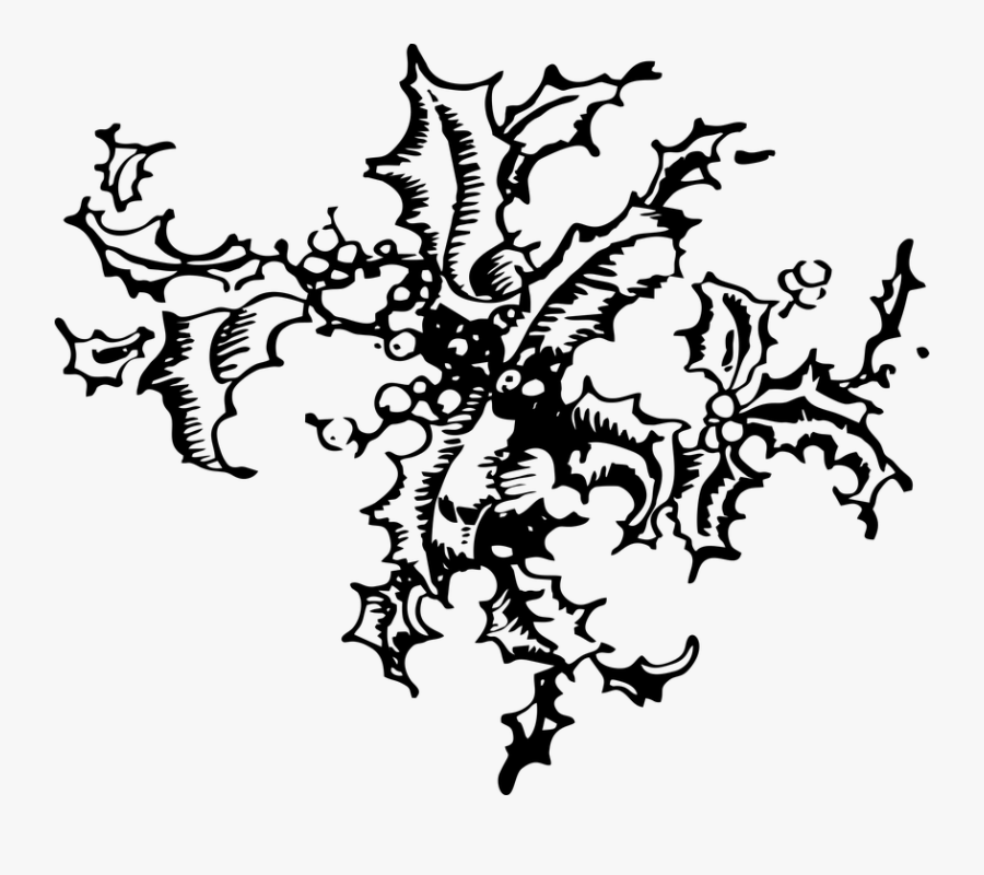 Holly, Holiday, Christmas, Season, Decoration, Design - Illustration, Transparent Clipart