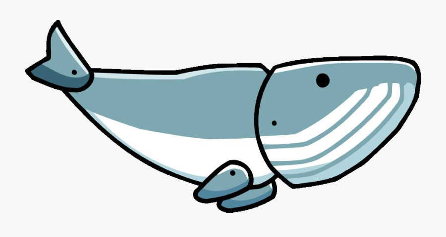 Whale Calf - Scribblenauts Whale, Transparent Clipart