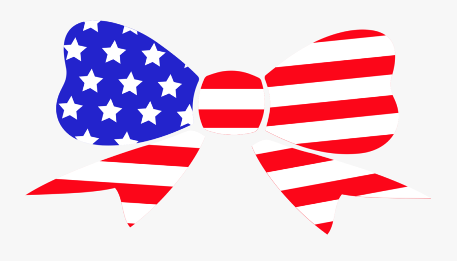 Clipart Bow Flag American, Transparent Clipart