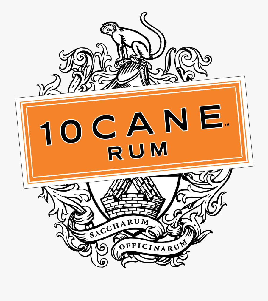 10 Cane Rum Logo, Transparent Clipart