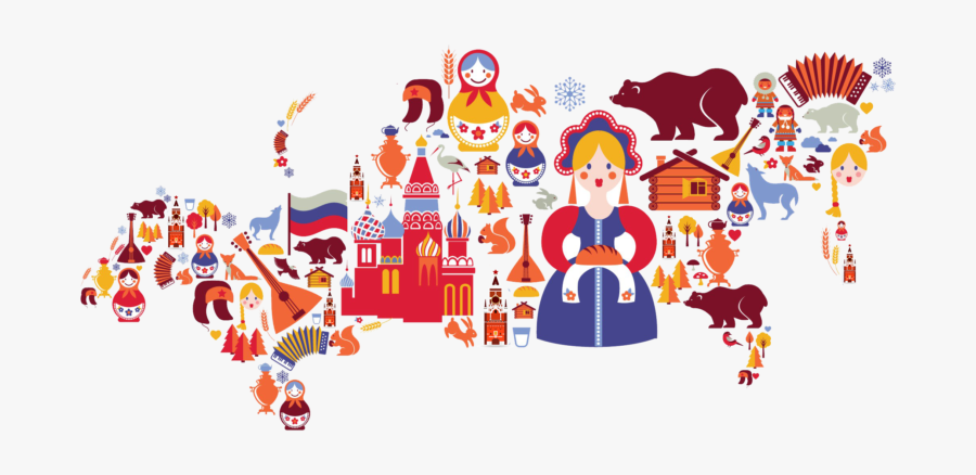 Russia Vector, Transparent Clipart