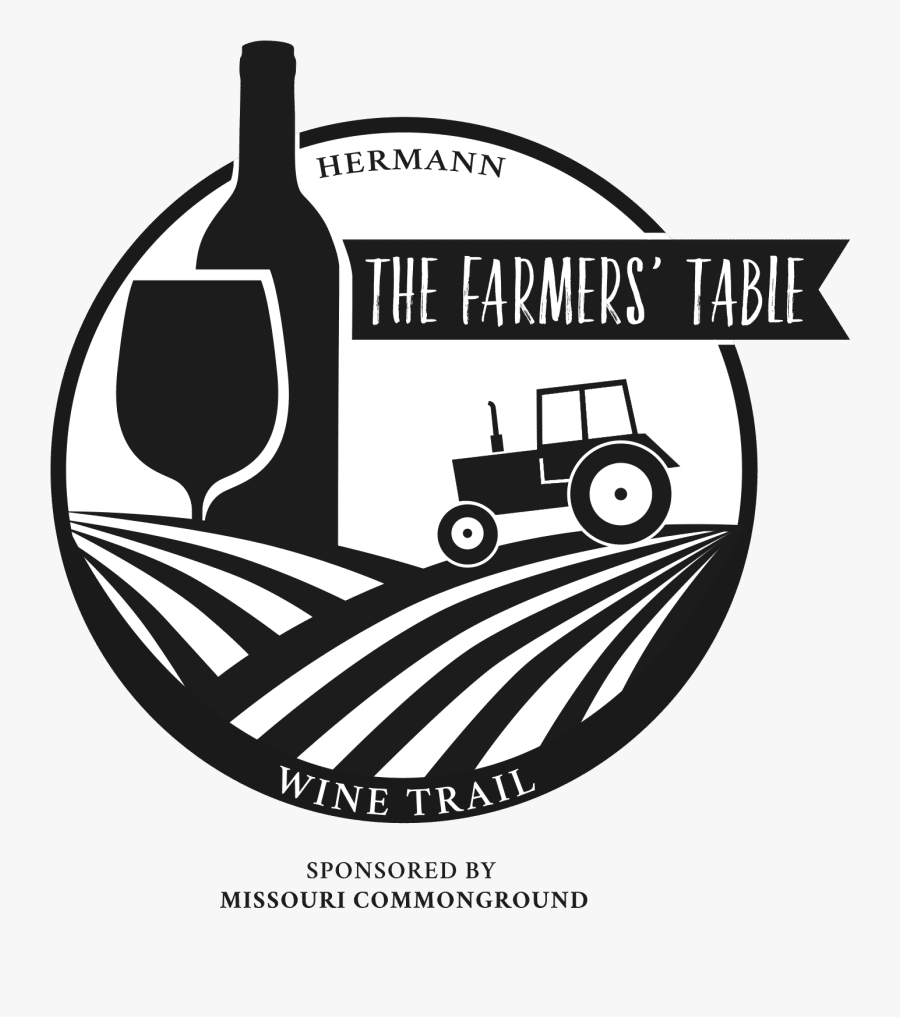 Black And White Logo Wine, Transparent Clipart