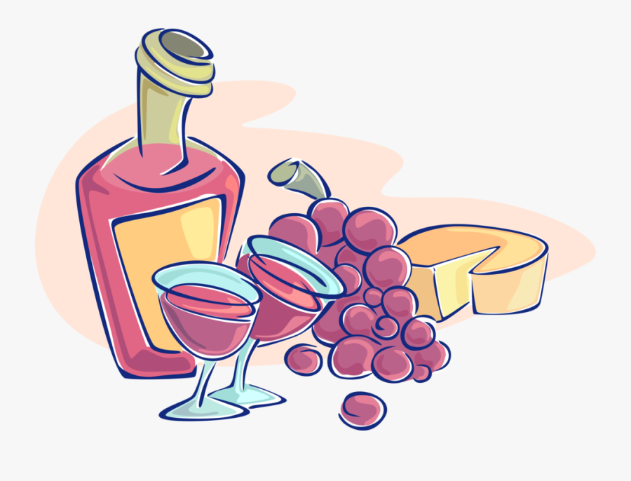Transparent Wine Bottle And Glass Png, Transparent Clipart