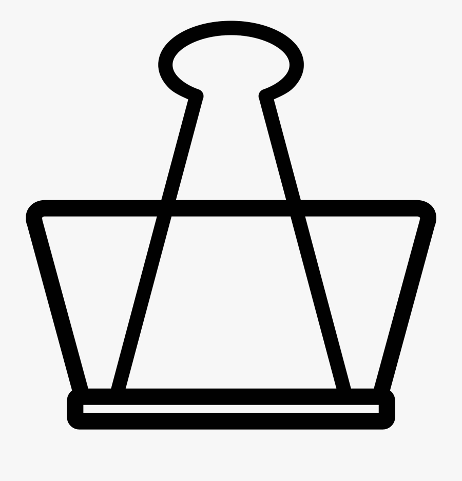 Drawing Clip Binder - Binder Clip Clip Art, Transparent Clipart