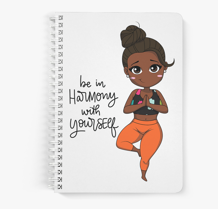 Be In Harmony Notebook Mini - Cartoon, Transparent Clipart